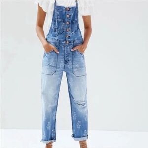 Anthropologie Blue Denim Jeans Overalls
